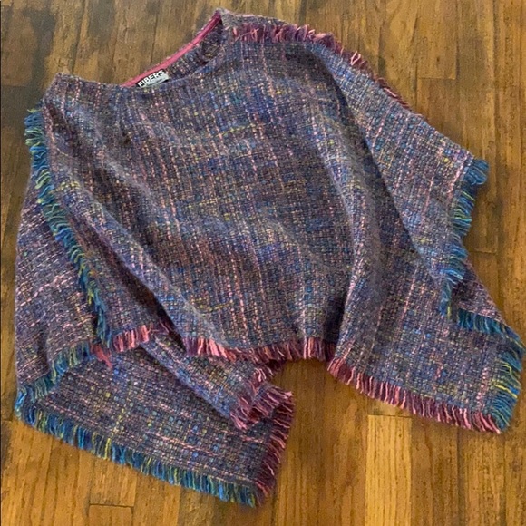FIBERS by Barbara Lesser Wool Blend Shawl - Picture 5 of 5